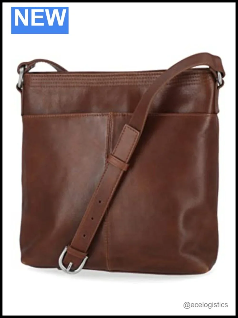 Leather Crossbody Purse Shoulder Bag with Adjustable Strap